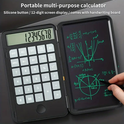 Slim LCD Pocket Calculator – Compact Solar Desk Calculator