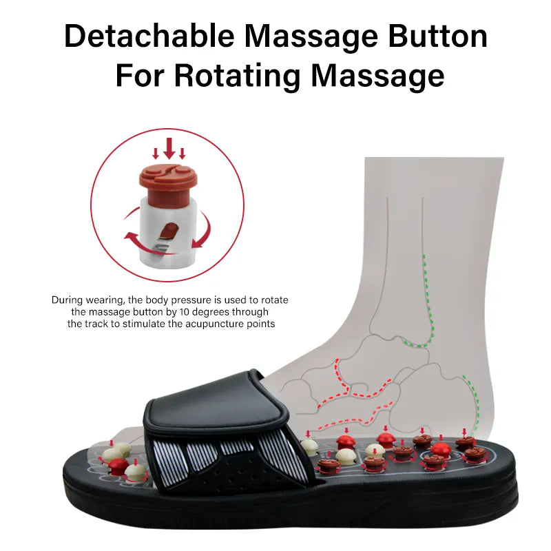 Acupressure Reflexology Slippers – Foot Massage Sandals for Pain Relief