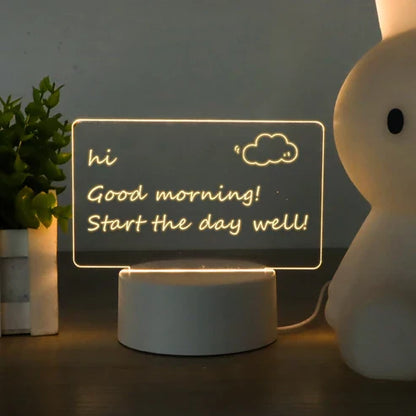 LED Light Up Message Board – Neon Writing Board for Bedroom & Desk