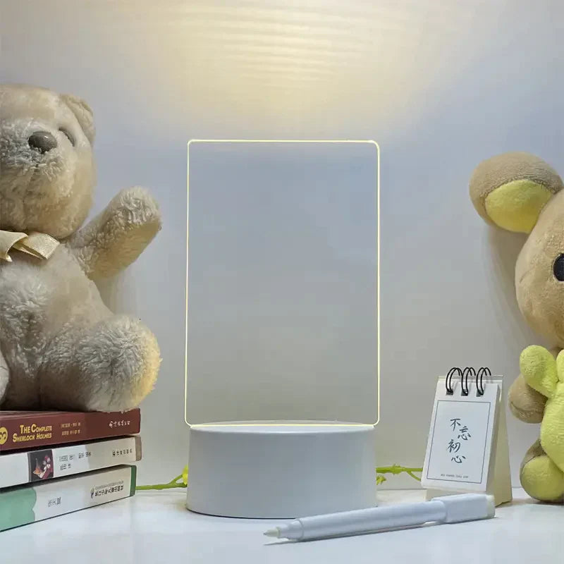 LED Light Up Message Board – Neon Writing Board for Bedroom & Desk
