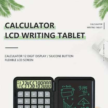 Slim LCD Pocket Calculator – Compact Solar Desk Calculator